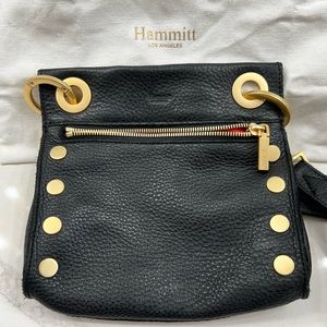 Black Hammett Studded Crossbody